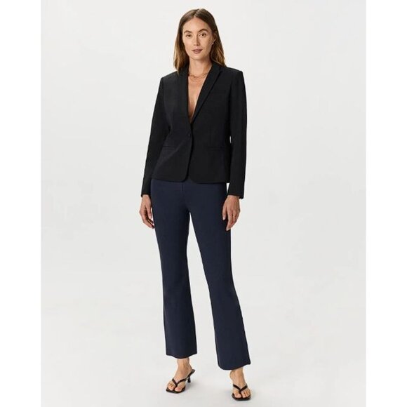 New Quince Ultra-Stretch Ponte Bootcut Pant Petite Large Navy - Picture 4 of 6